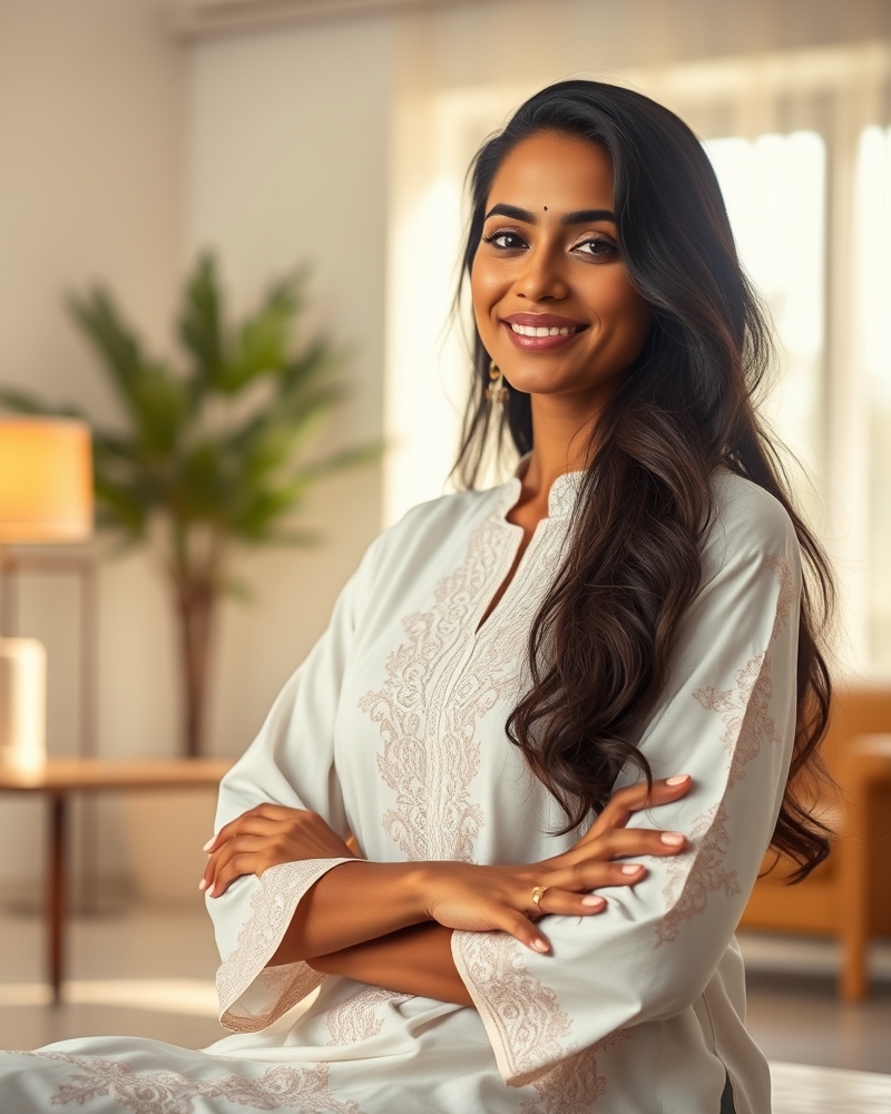 Chikankari Cotton Kurti